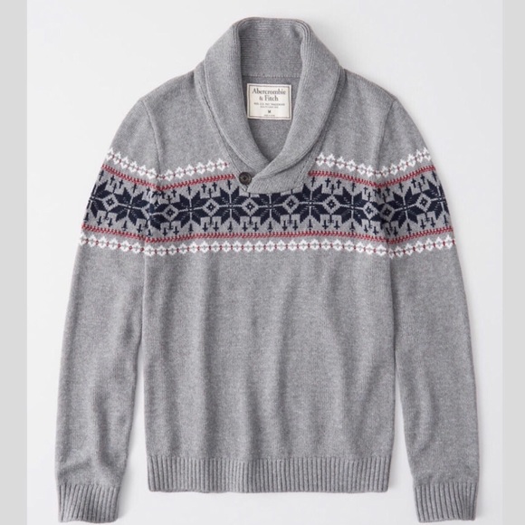 NWT Abercrombie & Fitch Shawl Cowl Collar Sweater - Picture 2 of 8